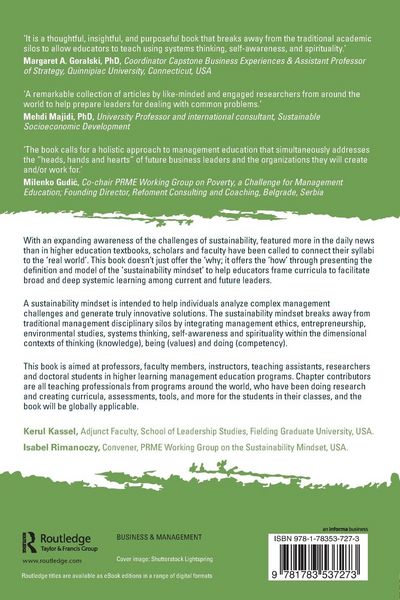 Produktbild: Developing a Sustainability Mindset in Management Education