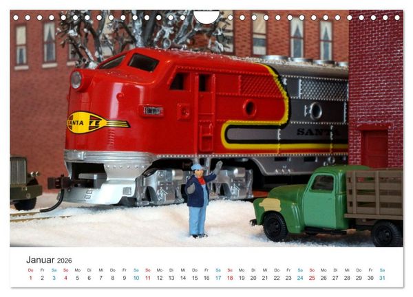 Produktbild: Miniaturbahnen international (Wandkalender 2026 DIN A4 quer), CALVENDO Monatskalender