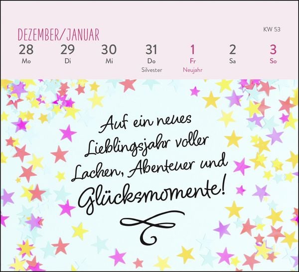 Produktbild: Mini-Wochenkalender 2027: Ein kleines L&auml;cheln f&uuml;r jeden Tag