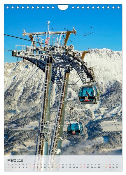 Produktbild: Nervenkitzel Seilbahn (Wandkalender 2026 DIN A4 hoch), CALVENDO Monatskalender