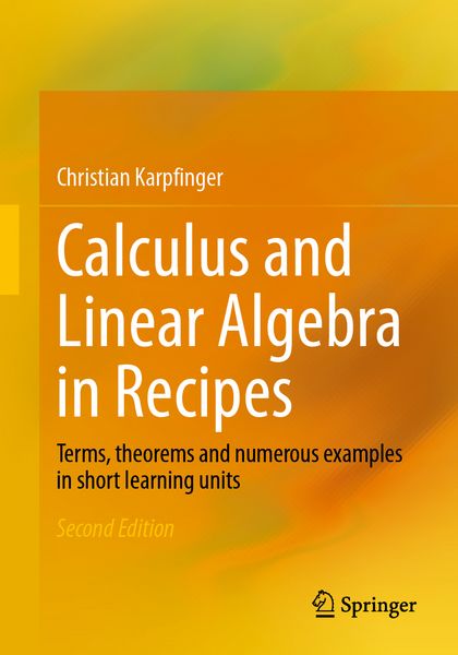 Produktbild: Calculus and Linear Algebra in Recipes