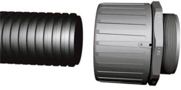 Produktbild: HellermannTyton 166-21003 HG16-S-M20 Schlauchverschraubung Schwarz M20 11.80mm Gerade 1St.