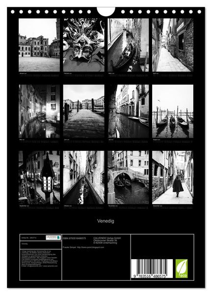 Produktbild: Venedig (Wandkalender 2026 DIN A4 hoch), CALVENDO Monatskalender