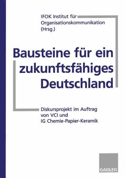 Produktbild: Bausteine f&uuml;r ein zukunftsf&auml;higes Deutschland