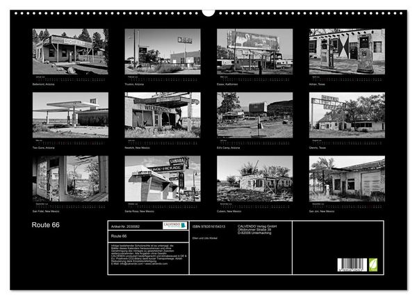 Produktbild: Route 66 (Wandkalender 2026 DIN A2 quer), CALVENDO Monatskalender