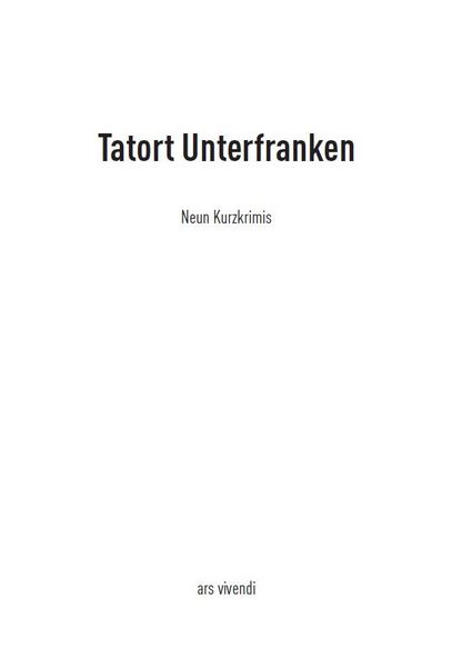 Produktbild: Tatort Unterfranken