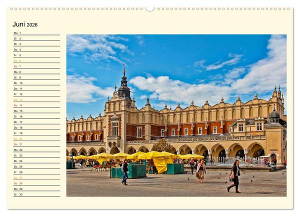 Produktbild: Krakau - das polnische Florenz (hochwertiger Premium Wandkalender 2026 DIN A2 quer), Kunstdruck in Hochglanz