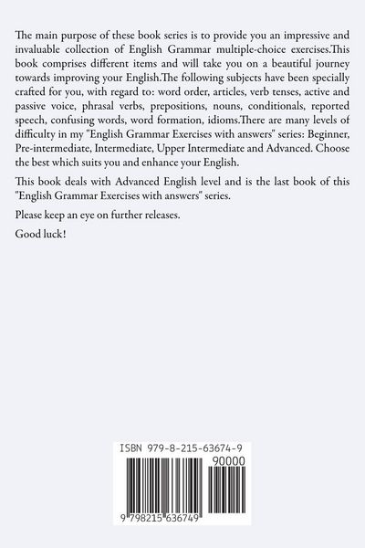 Produktbild: English Grammar Exercises With Answers Part 5