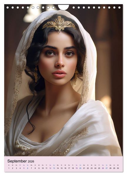 Produktbild: Arabische Prinzessinnen Fantasiebilder (Wandkalender 2026 DIN A4 hoch), CALVENDO Monatskalender
