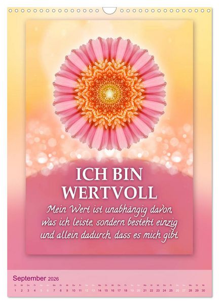 Produktbild: ICH BIN Licht und Liebe - Kalender (Wandkalender 2026 DIN A3 hoch), CALVENDO Monatskalender