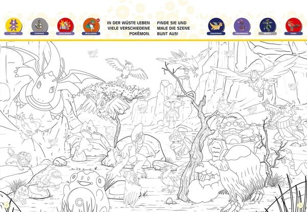 Produktbild: Pok&eacute;mon: Das verr&uuml;ckte Wimmelmalbuch - Entdecke Paldea!