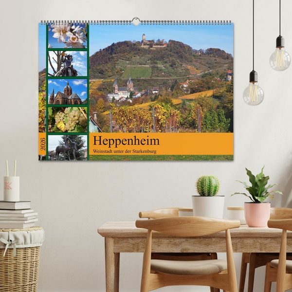 Produktbild: Heppenheim - Weinstadt unter der Starkenburg (Wandkalender 2026 DIN A2 quer), CALVENDO Monatskalender