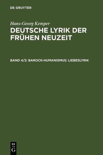 Produktbild: Barock-Humanismus: Liebeslyrik