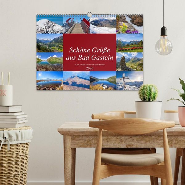 Produktbild: Sch&ouml;ne Gr&uuml;&szlig;e aus Bad Gastein (Wandkalender 2026 DIN A3 quer), CALVENDO Monatskalender