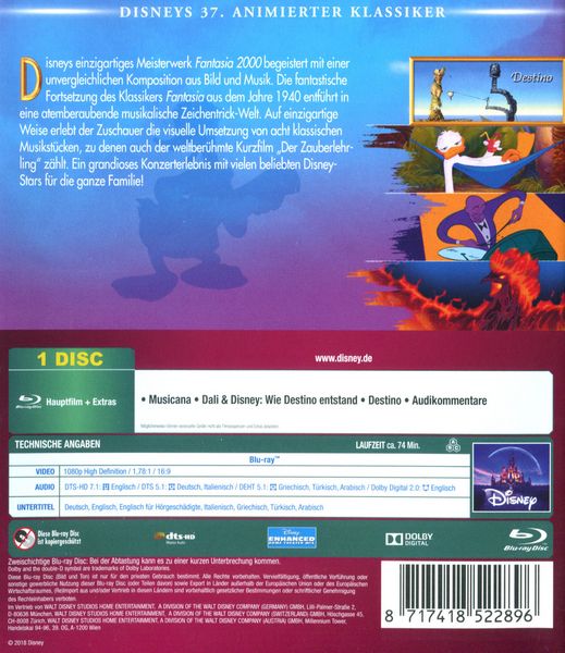Produktbild: Fantasia 2000 - Disney Classics
