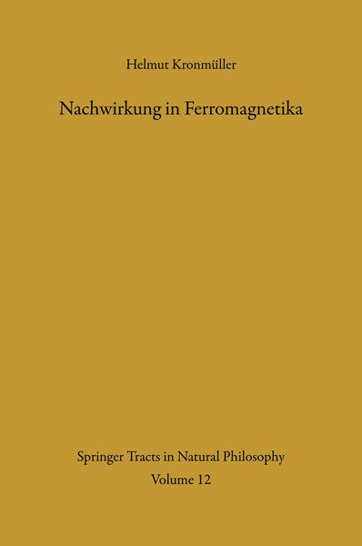 Produktbild: Nachwirkung in Ferromagnetika