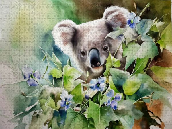 Produktbild: CALVENDO Puzzle Koala im Fr&uuml;hling | 1000 Teile Lege-Gr&ouml;&szlig;e 64x48cm Foto-Puzzle f&uuml;r gl&uuml;ckliche Stunden