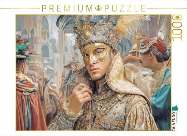 CALVENDO Puzzle Venedig in bunten Werken | 1000 Teile Lege-Größe 64x48cm Foto-Puzzle für glückliche Stunden