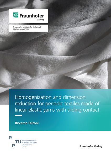 Produktbild: Homogenization and dimension reduction for periodic textiles made of linear elastic yarns with sliding contact