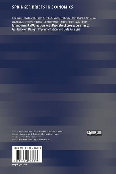 Produktbild: Environmental Valuation with Discrete Choice Experiments