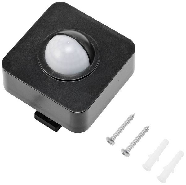 Produktbild: Sygonix SY-5046552 Aufputz PIR-Bewegungsmelder 120&deg; Schwarz IP65