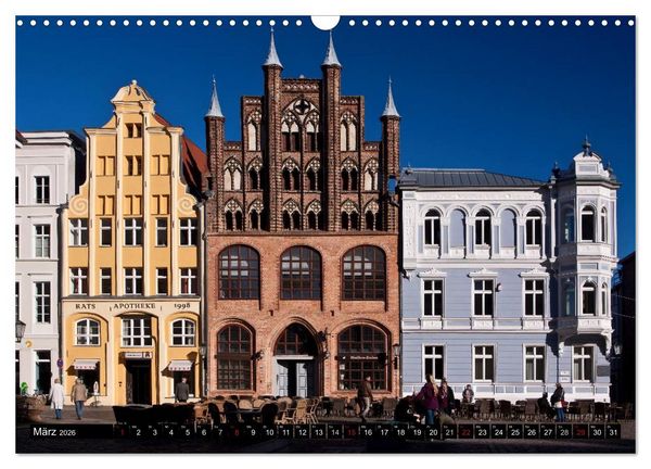 Produktbild: Ostseeperle Stralsund (Wandkalender 2026 DIN A3 quer), CALVENDO Monatskalender