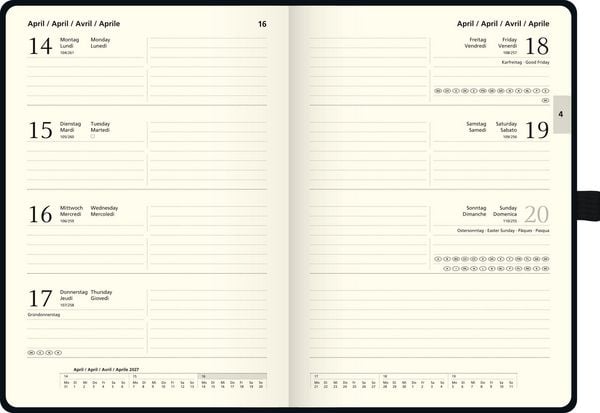 Produktbild: BRUNNEN 1079166267 Buchkalender Kompagnon Mod. 791 66 2027 A5, Kunststoff, pink