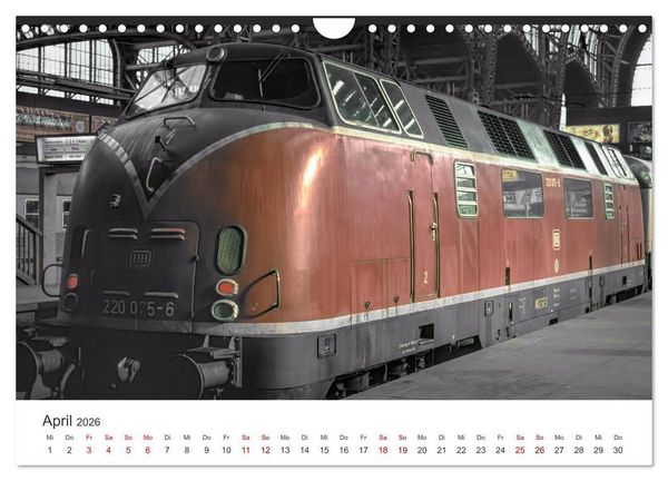 Produktbild: Deutsche Diesellokomotiven (Wandkalender 2026 DIN A4 quer), CALVENDO Monatskalender