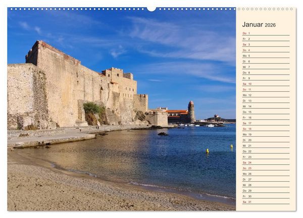 Produktbild: Collioure - Perle der Cote Vermeille (Wandkalender 2026 DIN A2 quer), CALVENDO Monatskalender