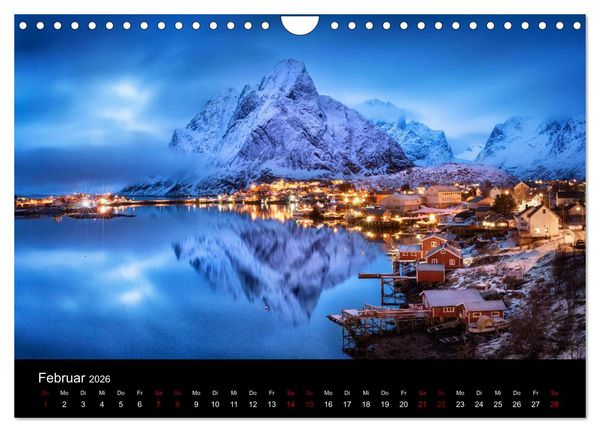 Produktbild: Lofoten - Inseln im Nordmeer (Wandkalender 2026 DIN A4 quer), CALVENDO Monatskalender
