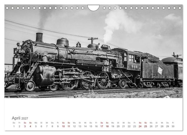 Produktbild: US-Dampflokomotiven (Wandkalender 2027 DIN A4 quer), CALVENDO Monatskalender