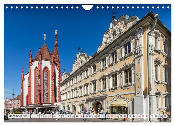 Produktbild: W&Uuml;RZBURG Historisches Stadtherz (Wandkalender 2026 DIN A4 quer), CALVENDO Monatskalender