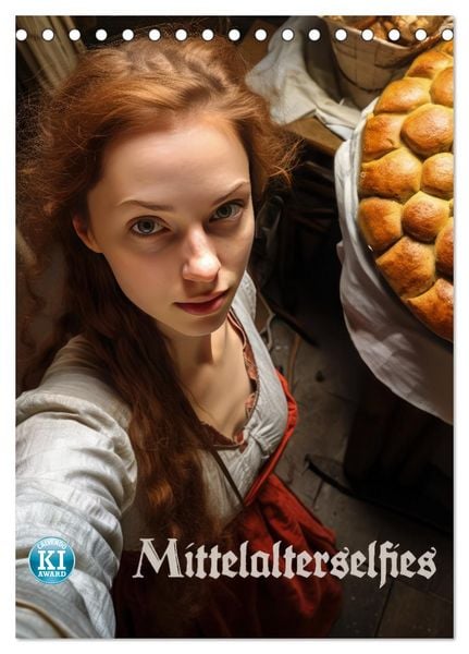 Produktbild: Mittelalterselfies (Tischkalender 2026 DIN A5 hoch), CALVENDO Monatskalender