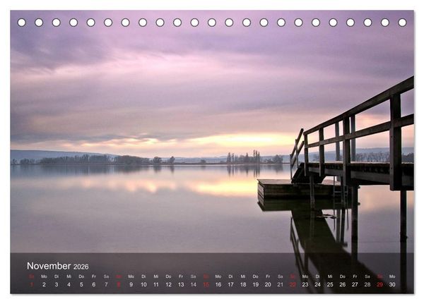 Produktbild: Stimmungsvoller Bodensee (Tischkalender 2026 DIN A5 quer), CALVENDO Monatskalender