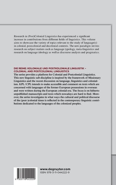 Produktbild: Aspects of (Post)Colonial Linguistics