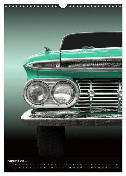 Produktbild: Faszination US Klassiker 1955 bis 1967 (Wandkalender 2026 DIN A3 hoch), CALVENDO Monatskalender