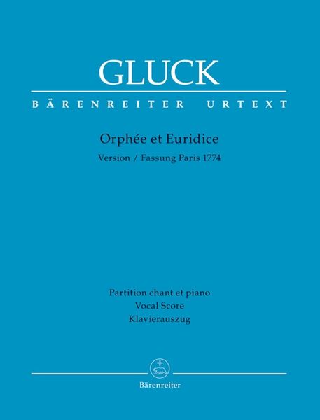Produktbild: Orph&eacute;e et Euridice (Pariser Fassung 1774), Klavierauszug