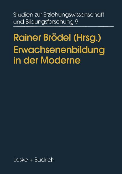 Erwachsenenbildung in der Moderne