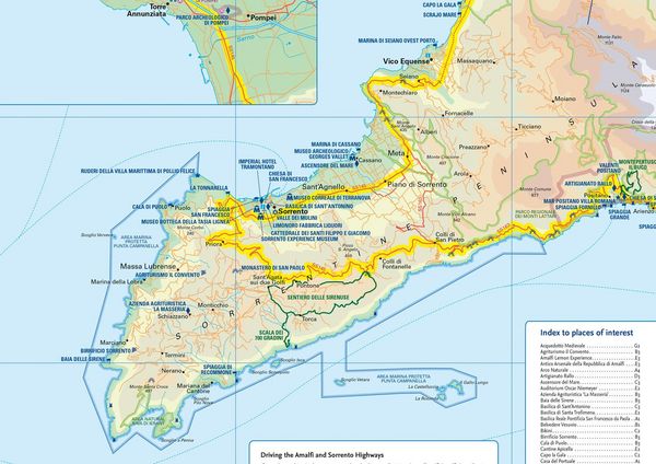Produktbild: Amalfi Coast Touring Map