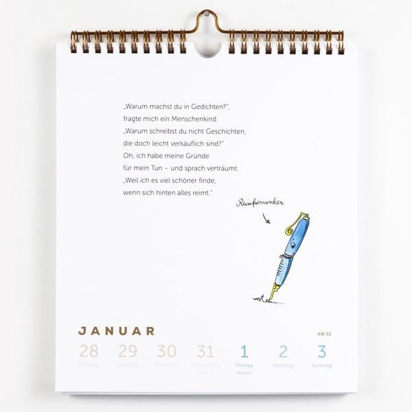 Produktbild: Heinz Erhardt: Literarischer Wochenkalender 2027