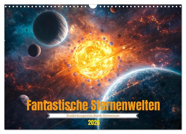 Produktbild: Fantastische Sternenwelten (Wandkalender 2026 DIN A3 quer), CALVENDO Monatskalender