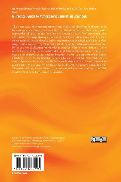 Produktbild: A Practical Guide to Atmospheric Simulation Chambers