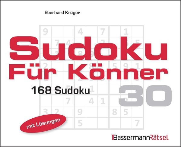 Sudoku für Könner 30, Taschenbuch von Eberhard Krüger, Bassermann, 978-3-8094-5103-7