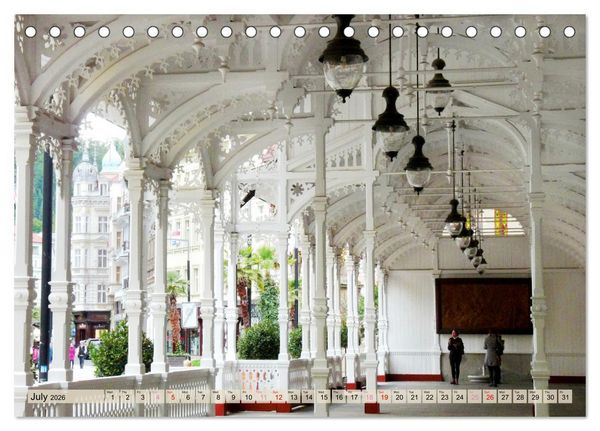 Produktbild: Famous Spas in the Czech Republic (Desk Calendar 2026 DIN A5 landscape), CALVENDO 12 Month DeskCalendar