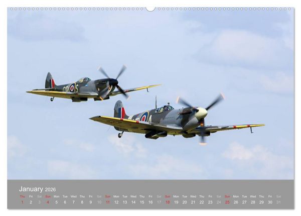 Produktbild: The Flying Legends (High Quality Premium Wall Calendar 2026 DIN A2 landscape),CALVENDO 12 Month Wall Calendar
