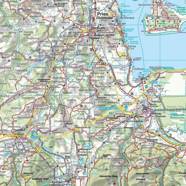 Produktbild: Chiemsee, Wander-, Rad- und Freizeitkarte 1:50.000, freytag & berndt, WKD 5203, mit Infoguide