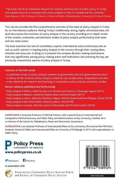 Produktbild: Policy Analysis in Turkey