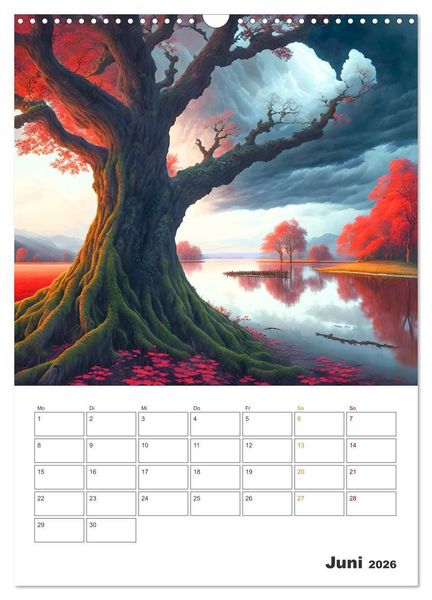 Produktbild: M&auml;rchenhafte B&auml;ume (Wandkalender 2026 DIN A3 hoch), CALVENDO Monatskalender