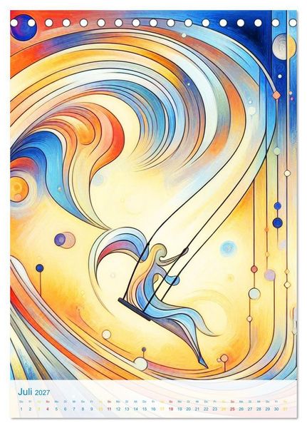 Produktbild: Syn&auml;sthetische Kunst - Musik in Farben und Formen (Tischkalender 2027 DIN A5 hoch), CALVENDO Monatskalender