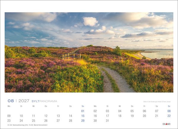 Produktbild: Sylt Panorama-Postkartenkalender 2027 - Hans Jessel